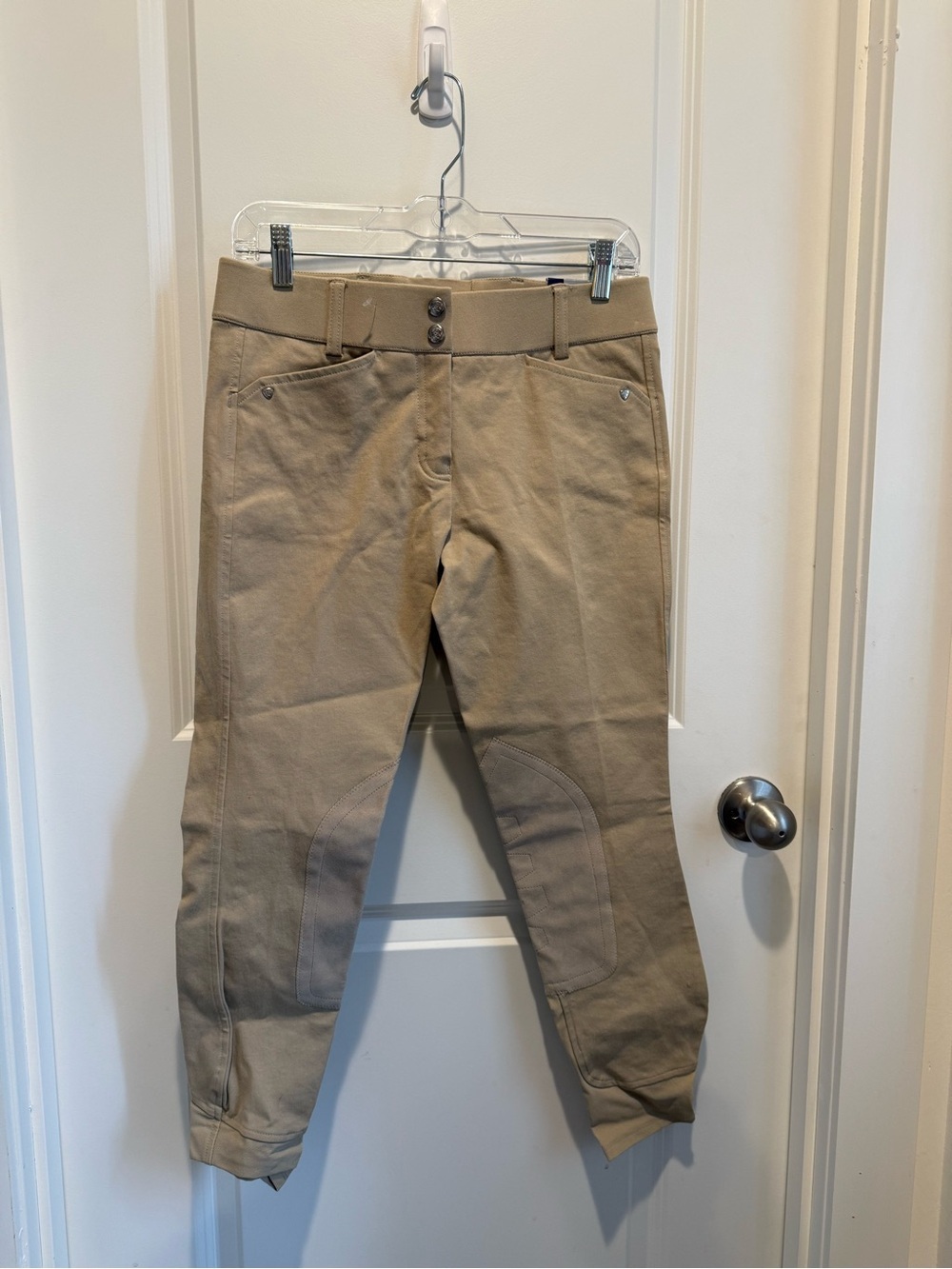 NWT Ariat Heritage Low Rise Knee Patch Riding Breeches Tan 26R